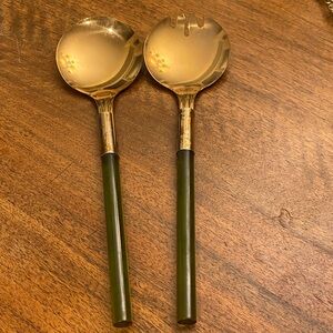 MCM Vintage Salad Utensil Set